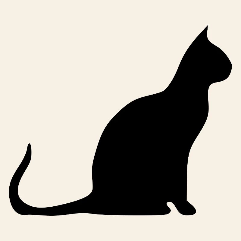 schwarze Katze Katze schwarz Katzen Silhouetten