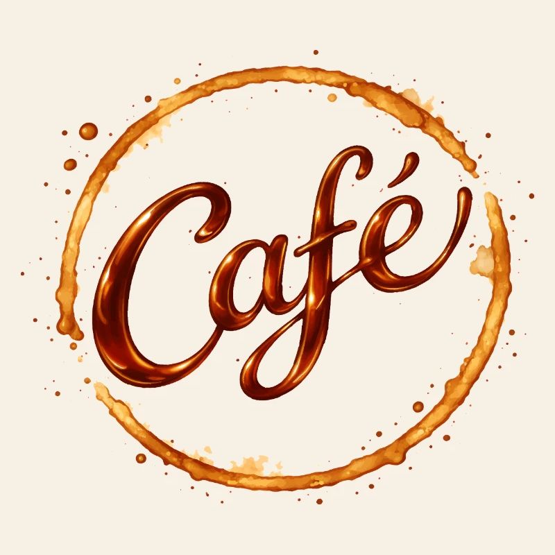 Coffee coffee cup print illustration