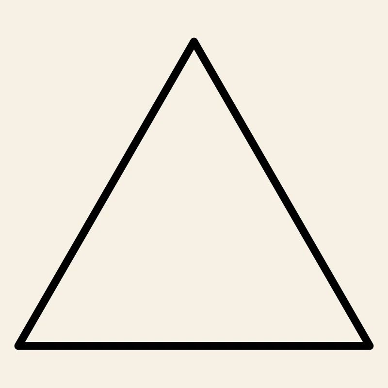 Triangle symbolique équilatéral