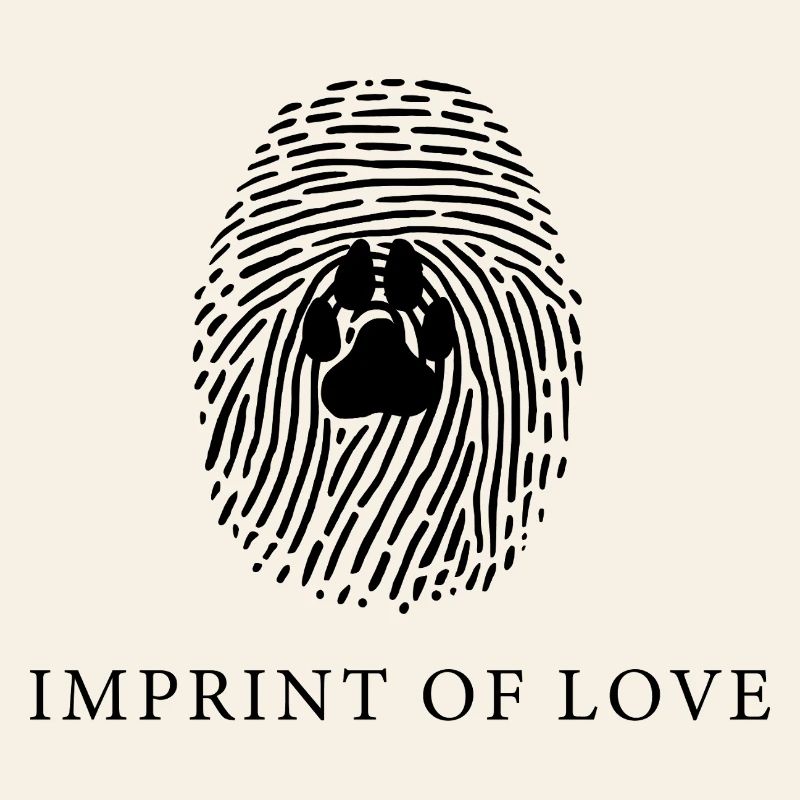 Empreinte de patte de chien Amant de l’animal de compagnie