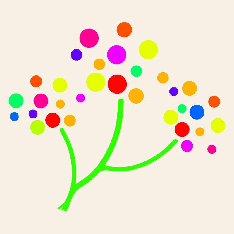 Neon Confetti Tree