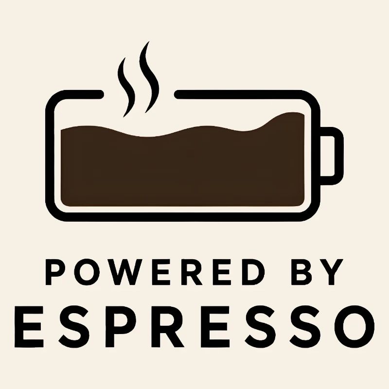 Propulsé par Espresso - Conception de café pour ventilateur de café