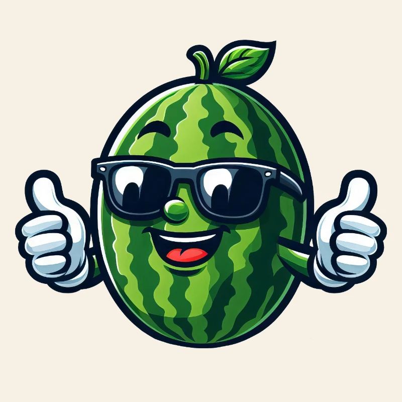 Frais lunettes de soleil pastèques Fruits d’été