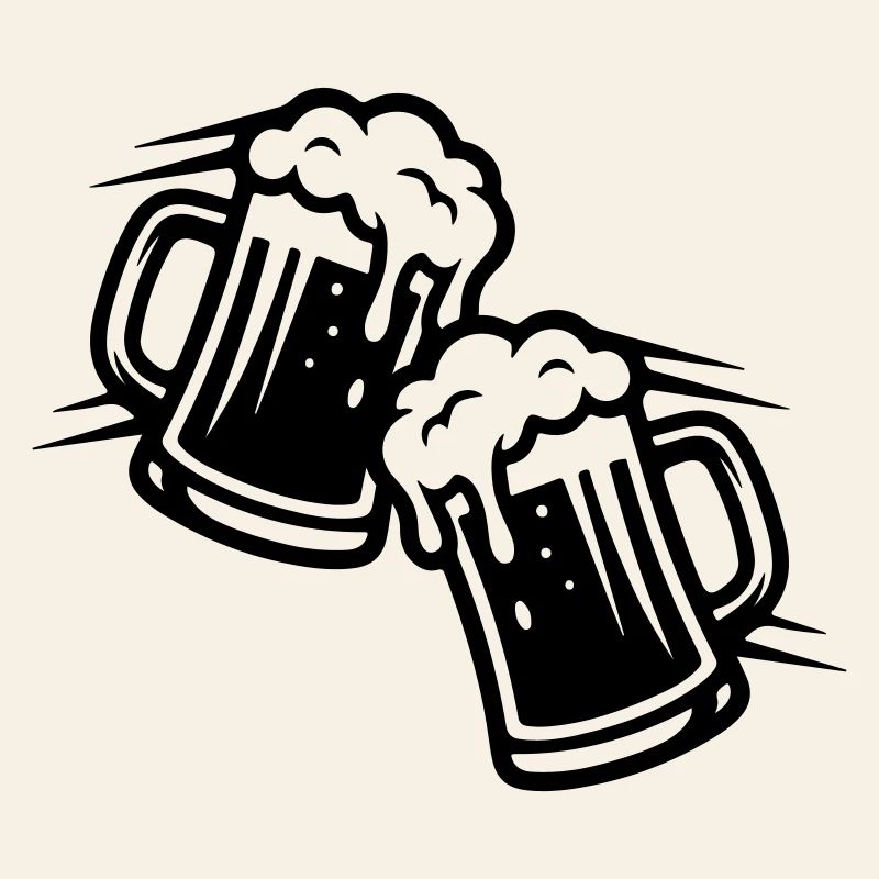 Bierkrug Comic Bier