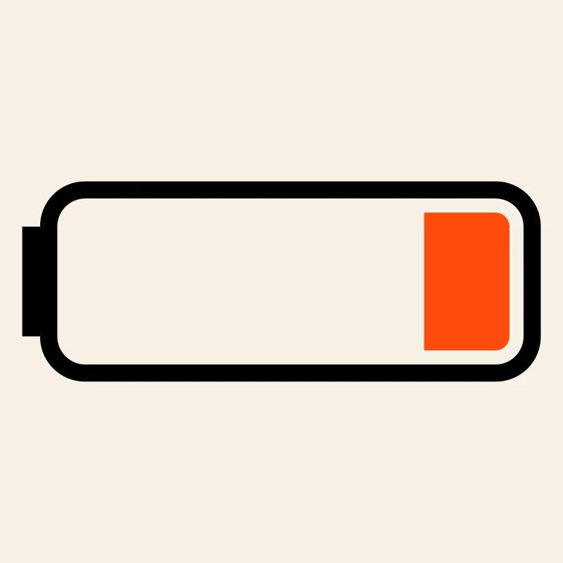 Batterie leer