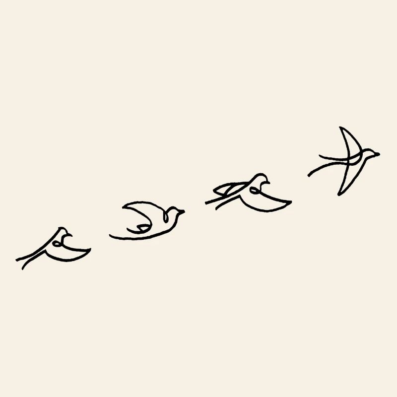 Le vol de l'oiseau noir