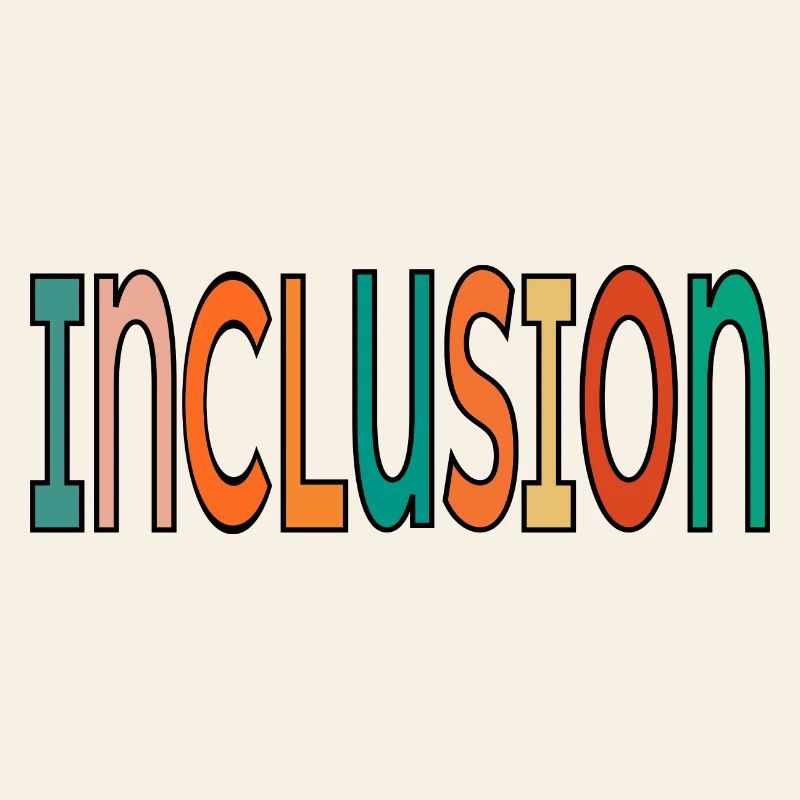 Inclusion de lettrage rétro - Diversité Égalité