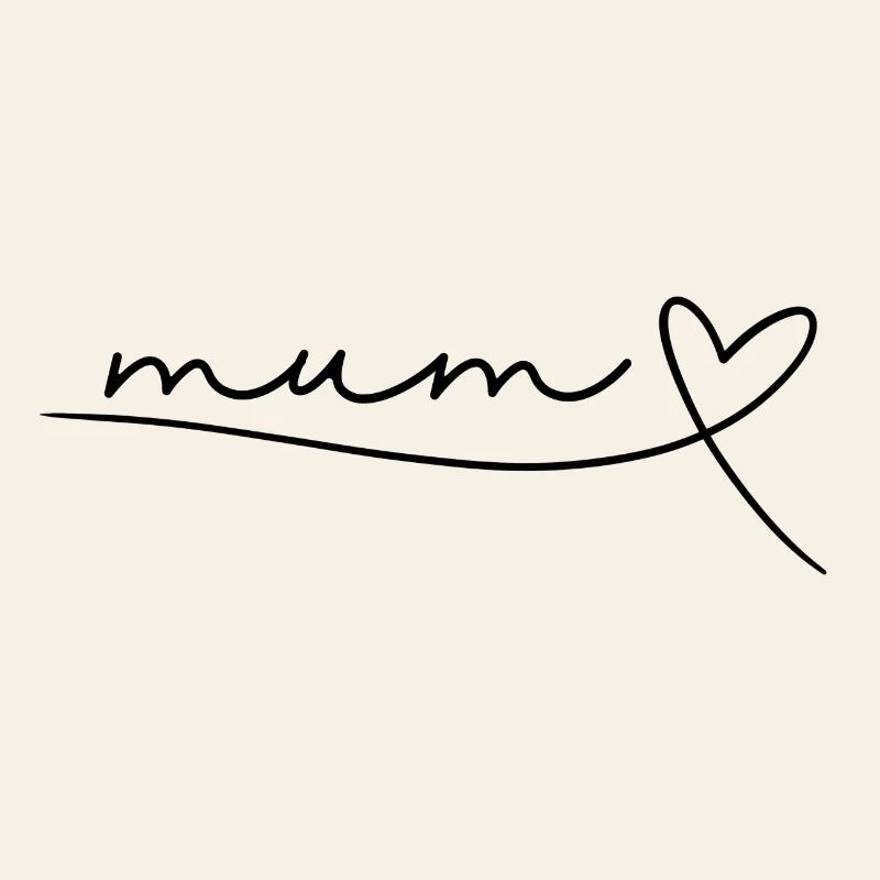 Mum Mom Mama Mutter Geschenk Muttertag, Herz