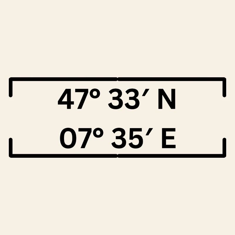 coordinates Basel Minimalist