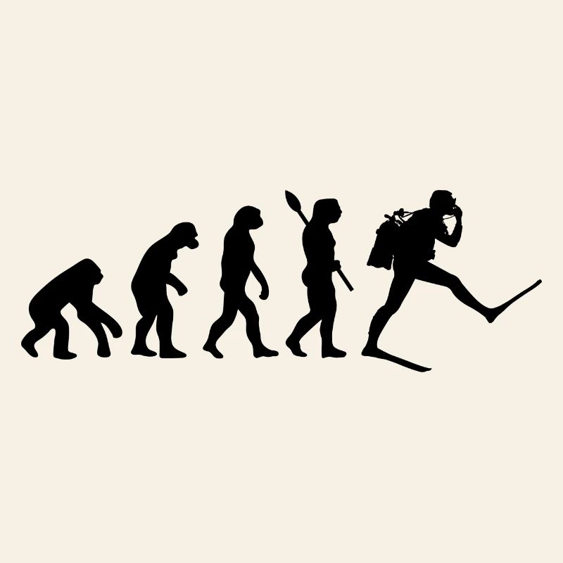Plongeur Funny Human Evolution