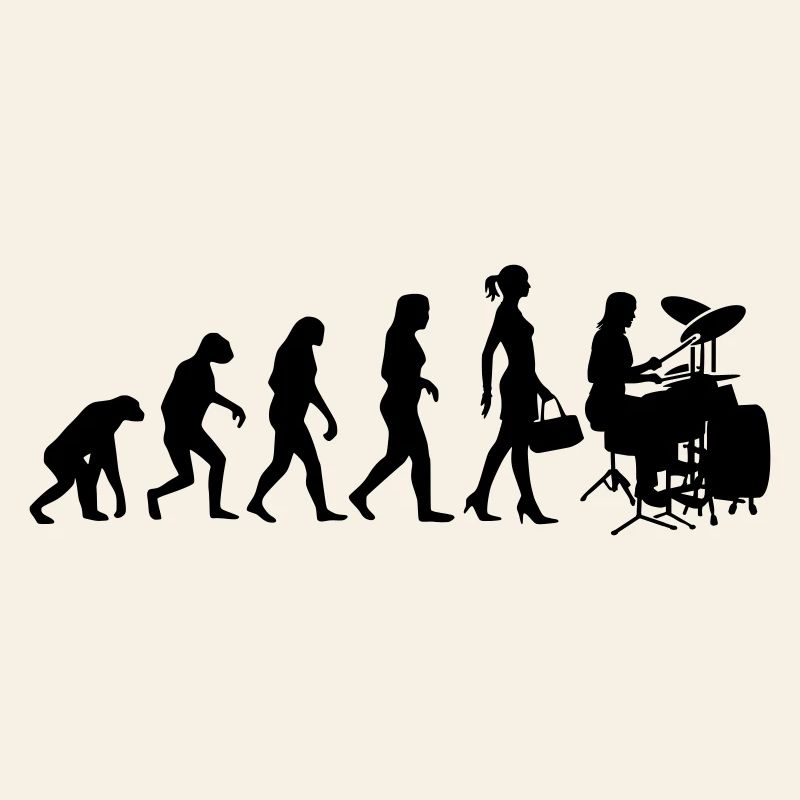 Evolution Schlagzeugerin Percussion Drummer