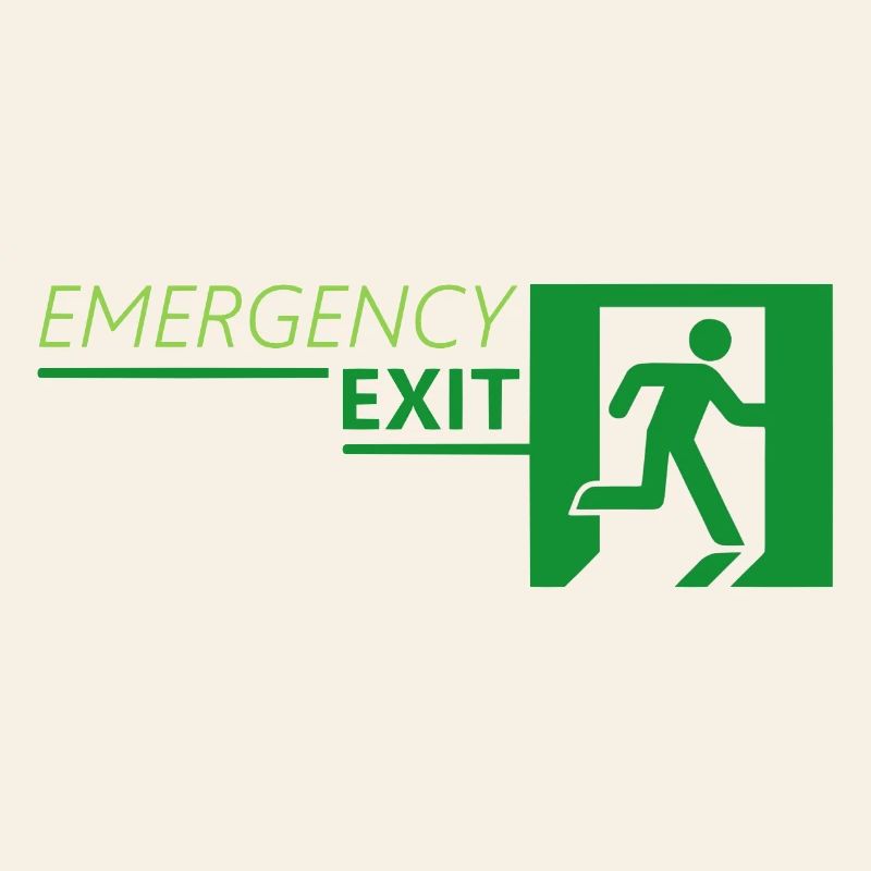 Emergency EXIT Classic Green
