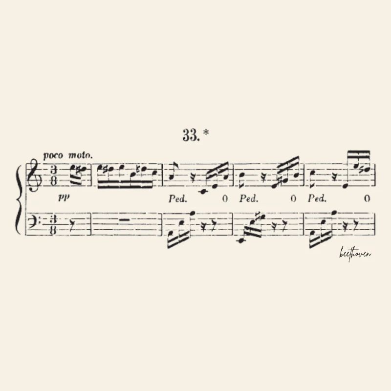 Conception de partitions de Beethoven pour Elise