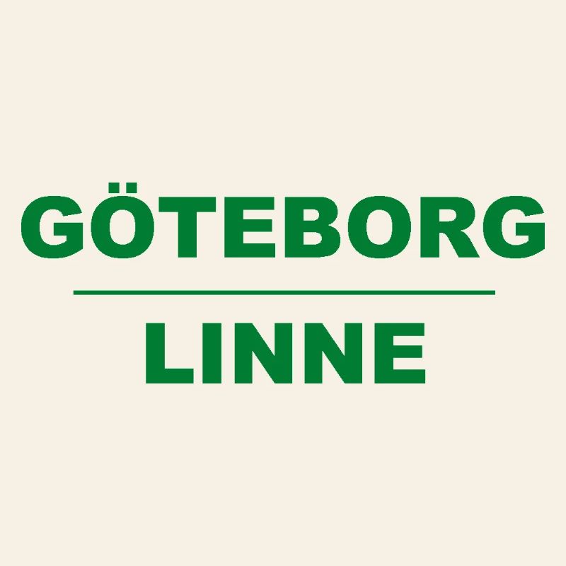 Göteborg Linen – Design vert-noir