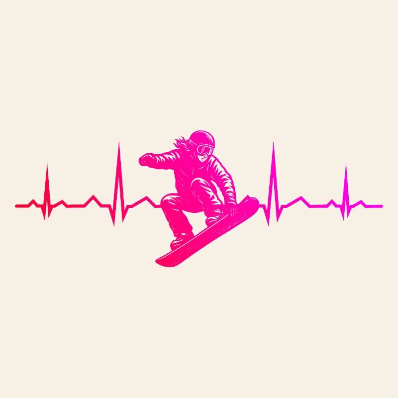 Message de snowboard clair