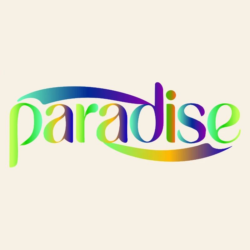 Paradise Rainbow Skriptdesign