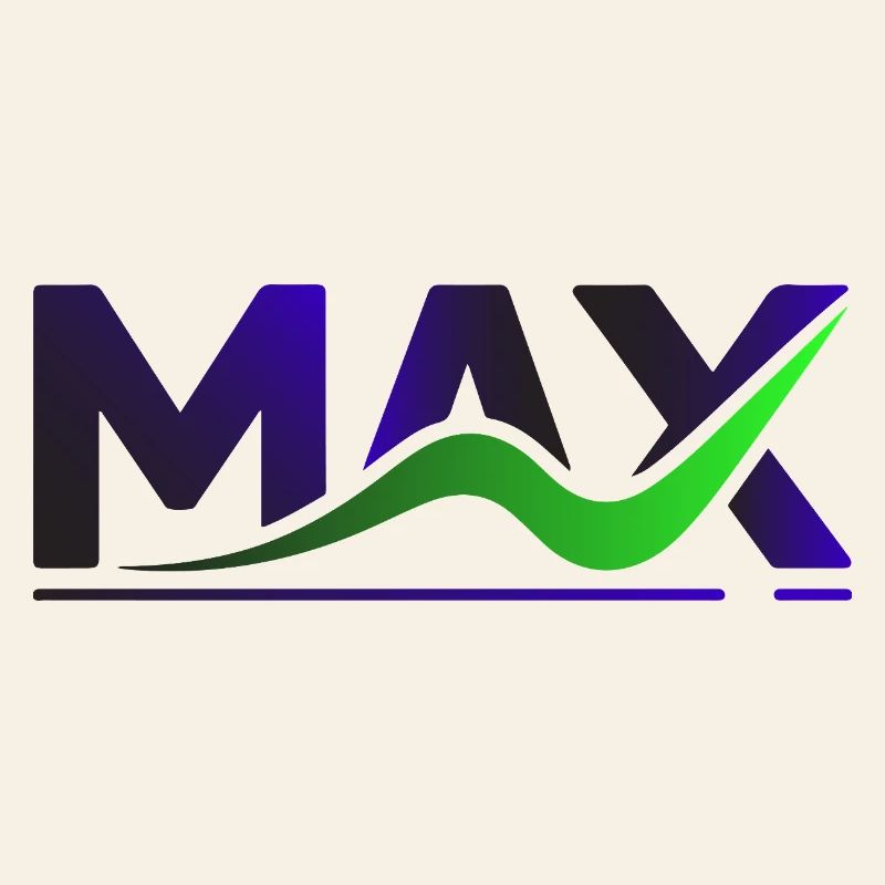 MAX Wave Gradient Logo Tee