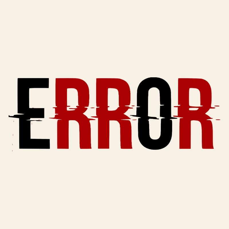 Error Fehlermeldung Glitch-Design
