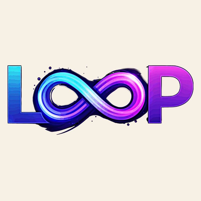 Neon Loop Unendlichkeit