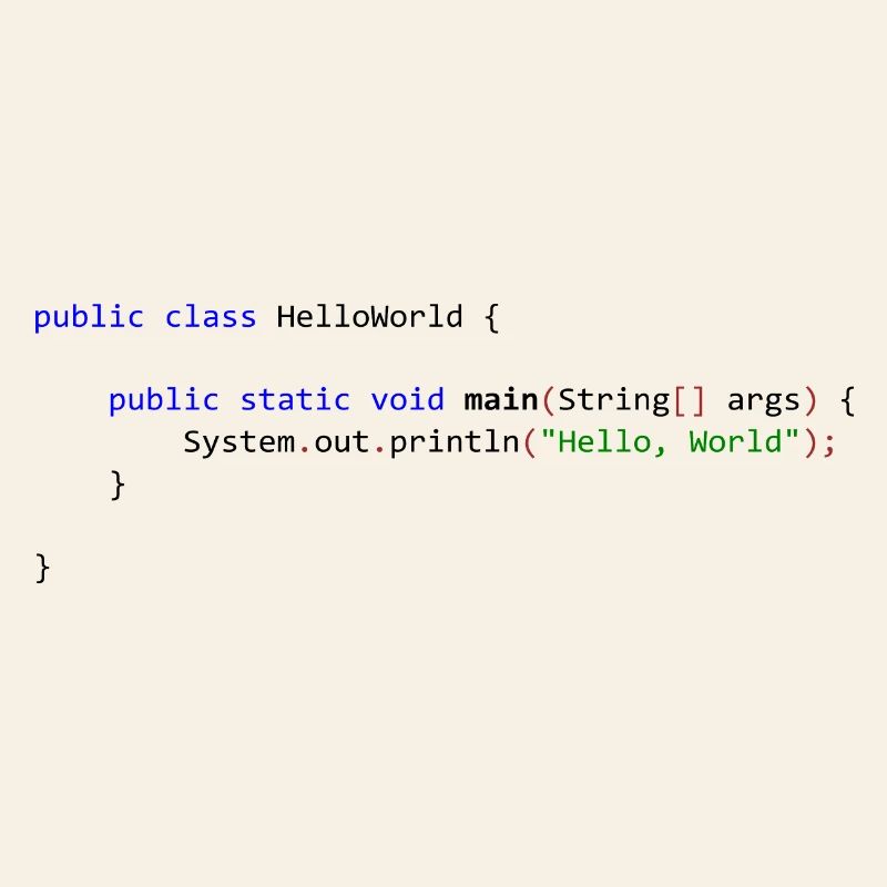 Hello World in Java