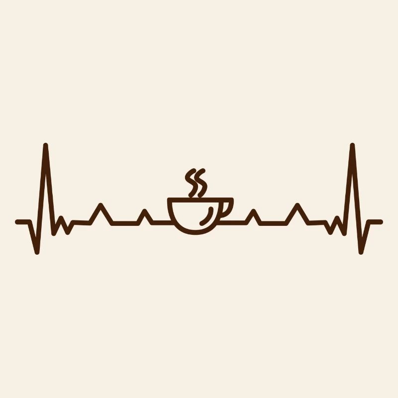 Coffee Pulse Heartbeat Pattern