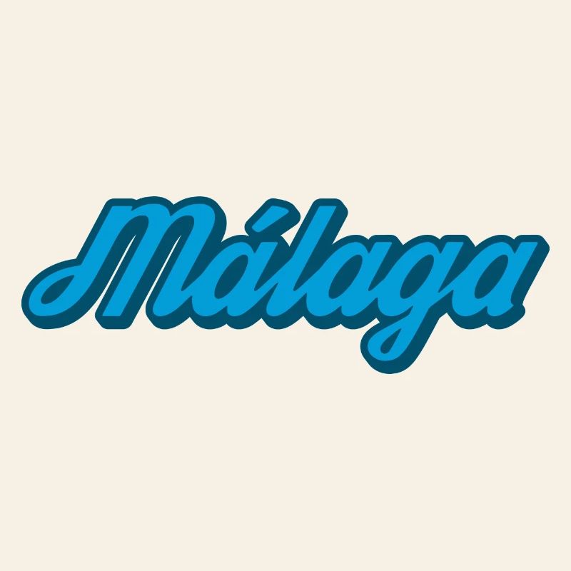 Málaga Coastal Script Blue