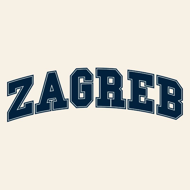 Lettrage Zagreb Varsity