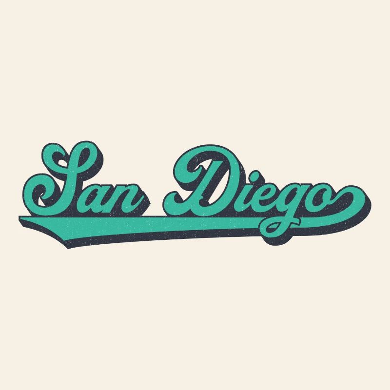 San Diego Script Vague Rétro