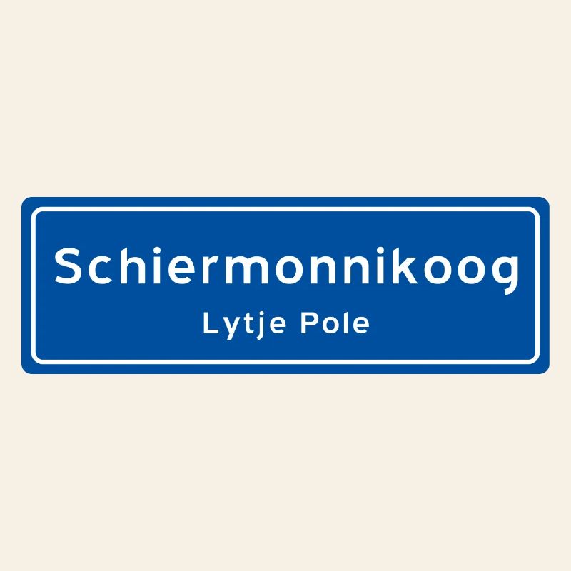 Schiermonnikoog place name sign