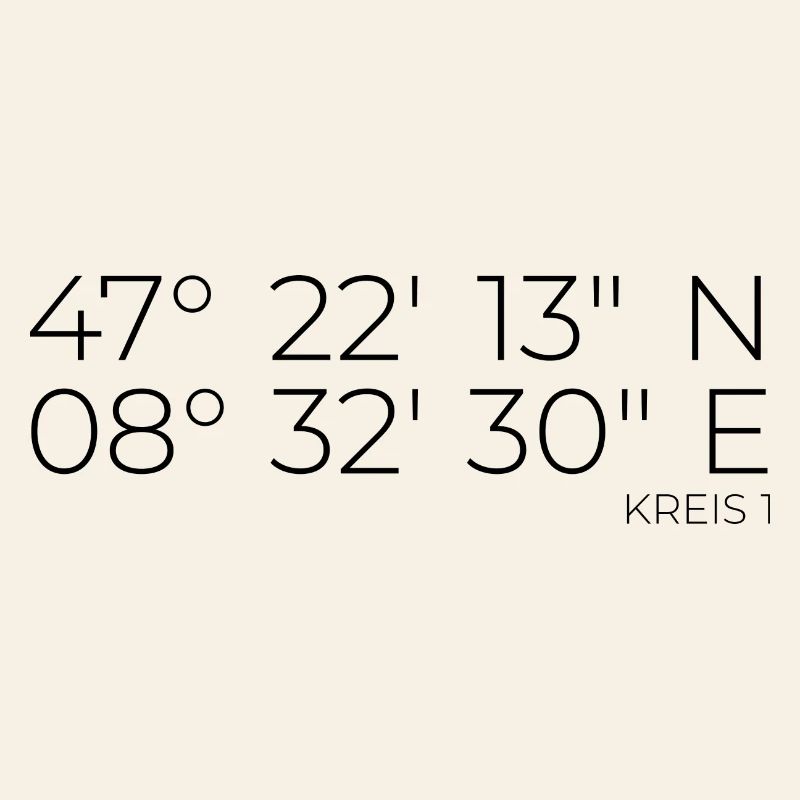 Coordinates District 1 Zurich