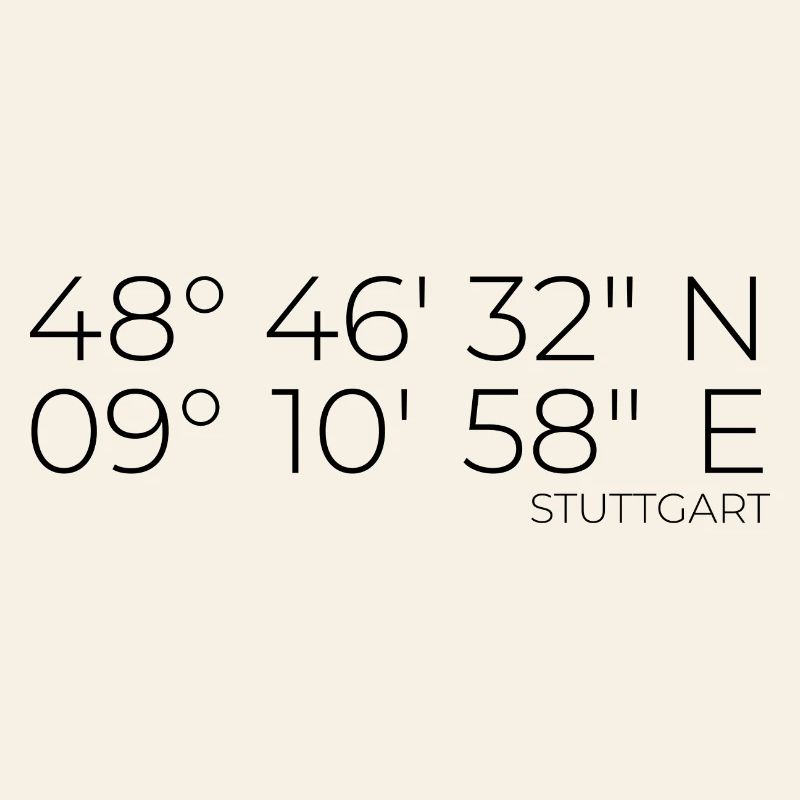 coordinates Stuttgart