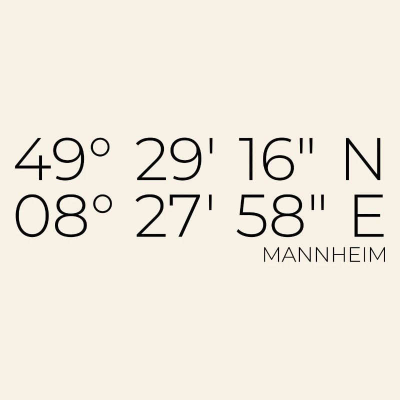 coordinates Monnem Mannheim