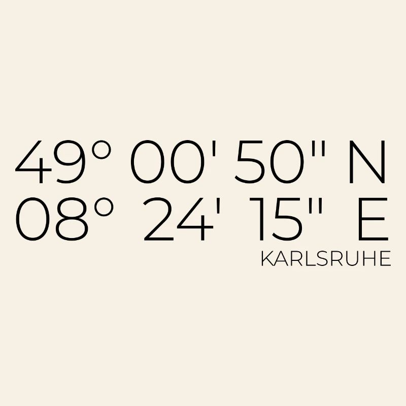 coordinates Karlsruhe