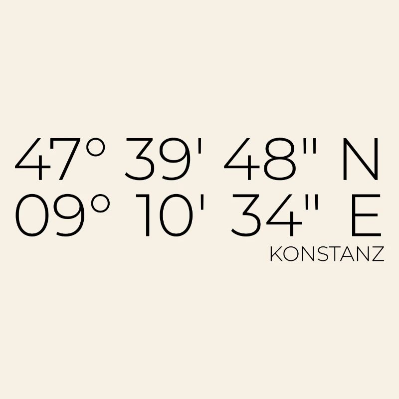 Coordinates Konstanz Lake Constance