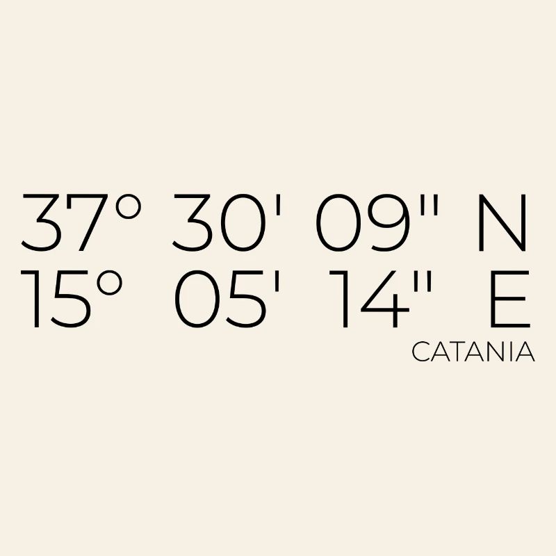Coordinates Catania Italy