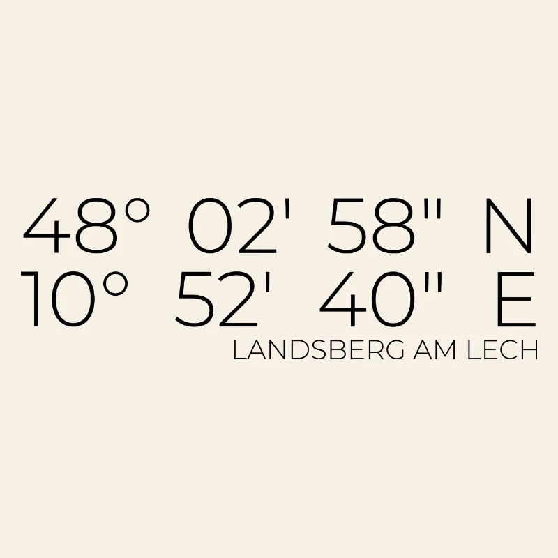 Coordinates Landsberg am Lech