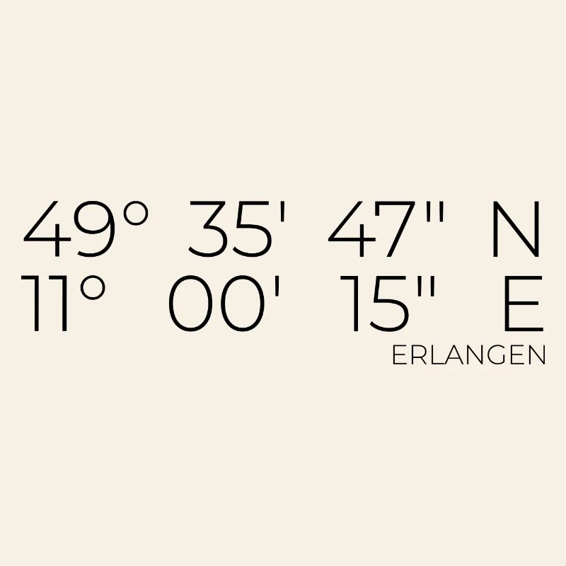Coordinates Erlangen