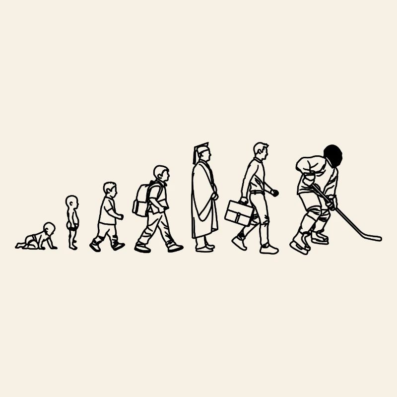 Joueurs de hockey sur glace Evolution