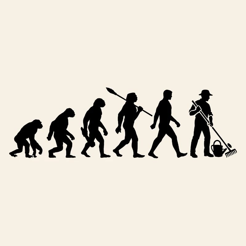 Evolution - Gärtner - Garten - Gartenarbeit