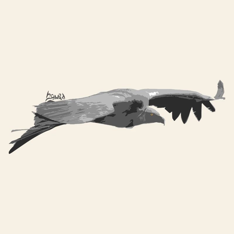 Griffon Vulture Silhouette