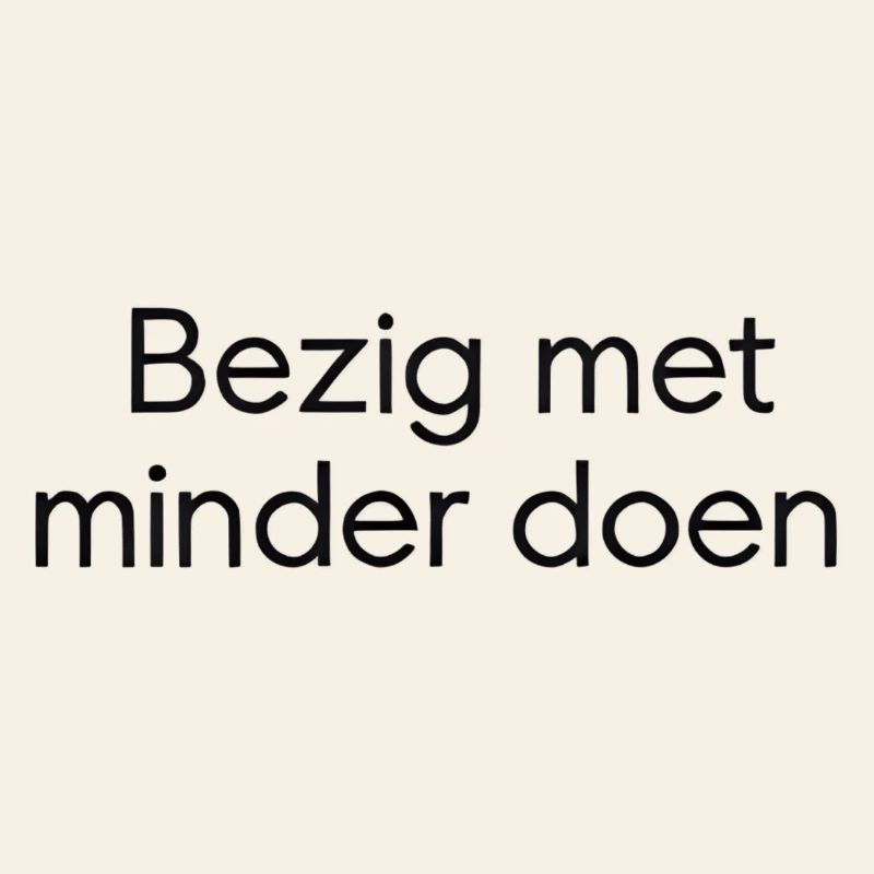 Doing less – Trendy Text Design