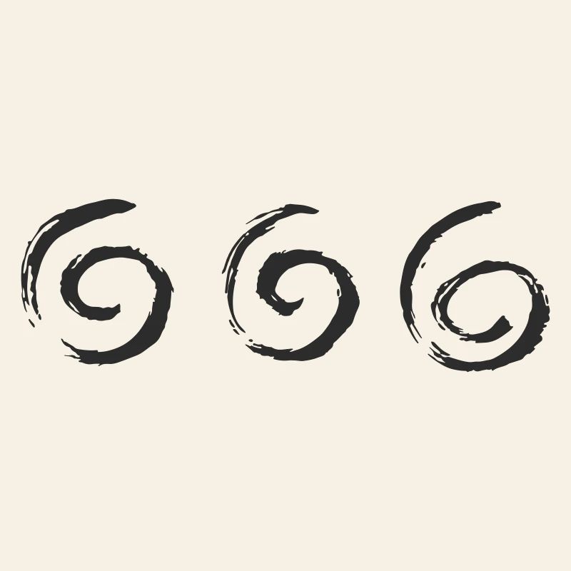 Cercles triples à pinceaux