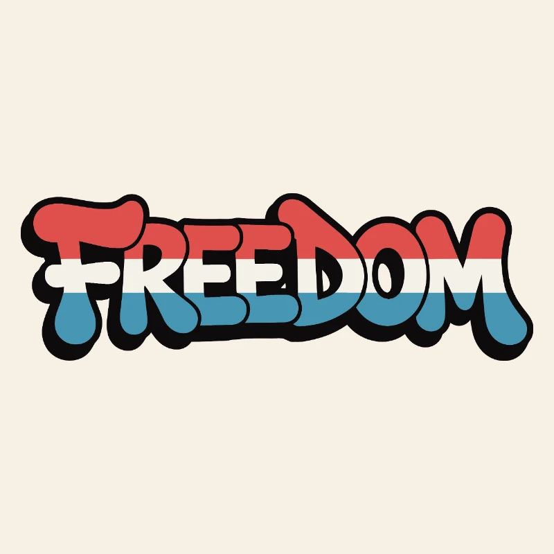 Freedom Typography Statement Design