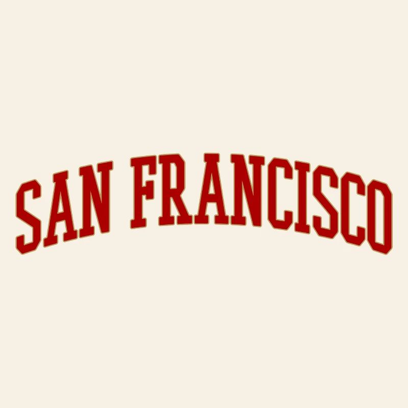 San Francisco Bow Lettering Vintage