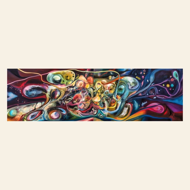Cosmic Swirl Abstract Nebula