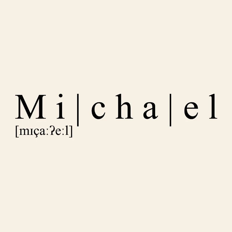 Name: abstract, typographic, white, Michael