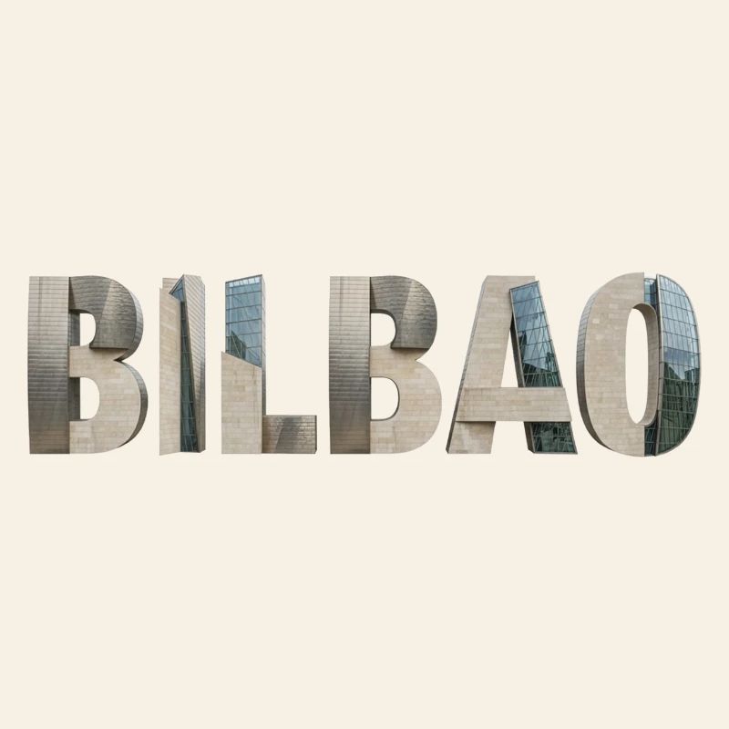 BILBAO – Typographie architecturale moderne