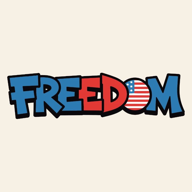 Freedom Typography Statement Design