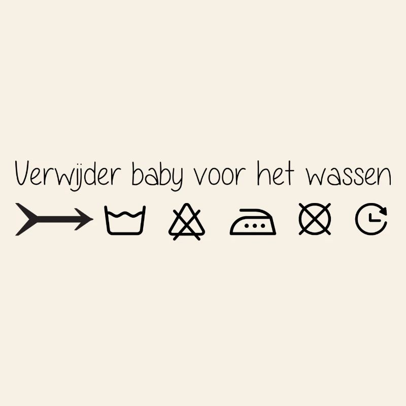 Remove infant before washing