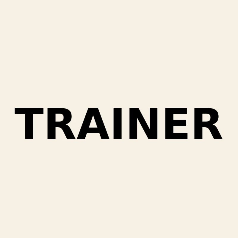 Trainer as lettering